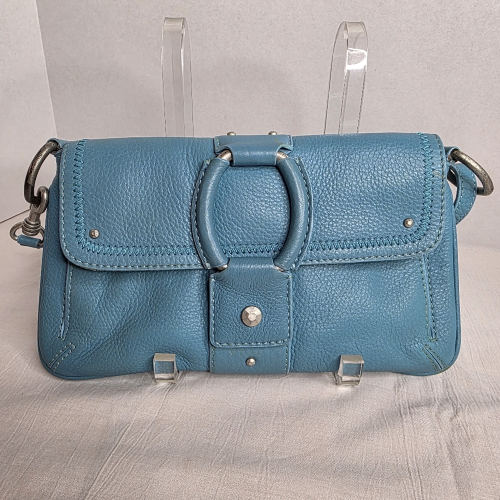 Sigrid Olsen Sky‎ Blue Leather Shoulder Bag